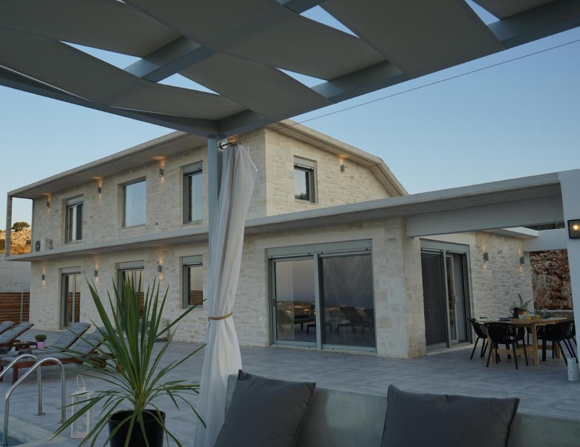 Eva Villas West With Infinity Pool & And Panoramic Sea View Gerani Chanion Buitenkant foto