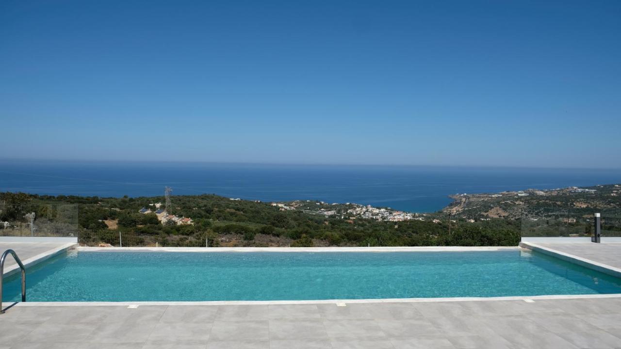 Eva Villas West With Infinity Pool & And Panoramic Sea View Gerani Chanion Buitenkant foto