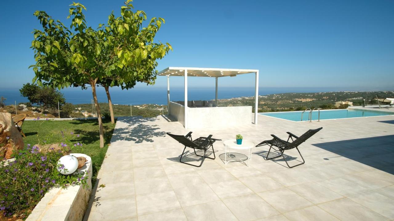 Eva Villas West With Infinity Pool & And Panoramic Sea View Gerani Chanion Buitenkant foto