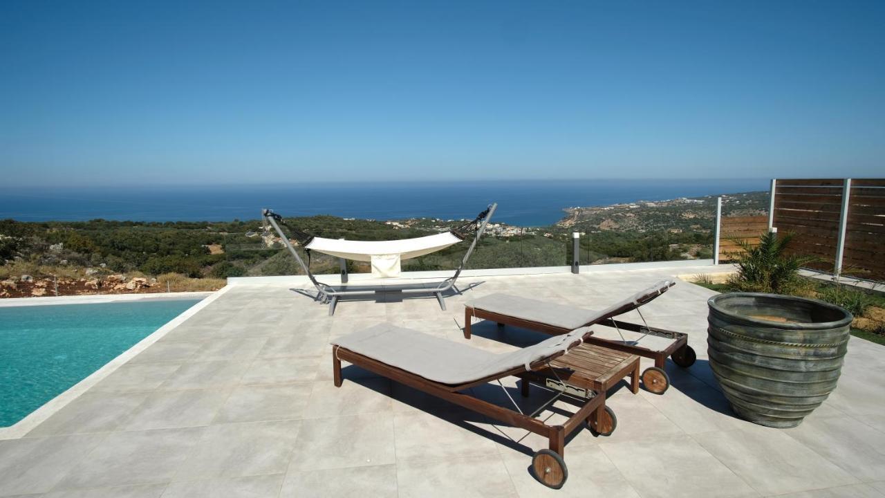 Eva Villas West With Infinity Pool & And Panoramic Sea View Gerani Chanion Buitenkant foto