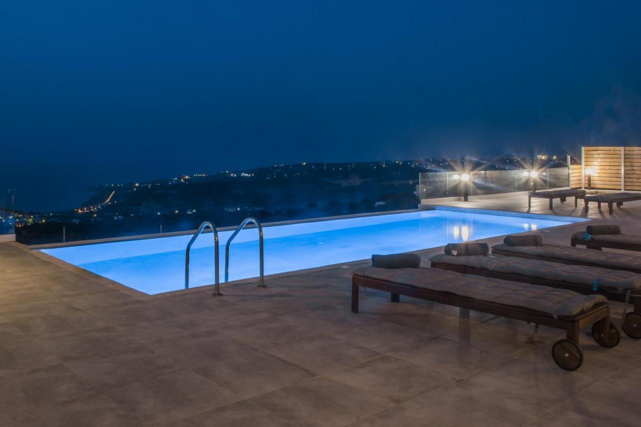 Eva Villas West With Infinity Pool & And Panoramic Sea View Gerani Chanion Buitenkant foto