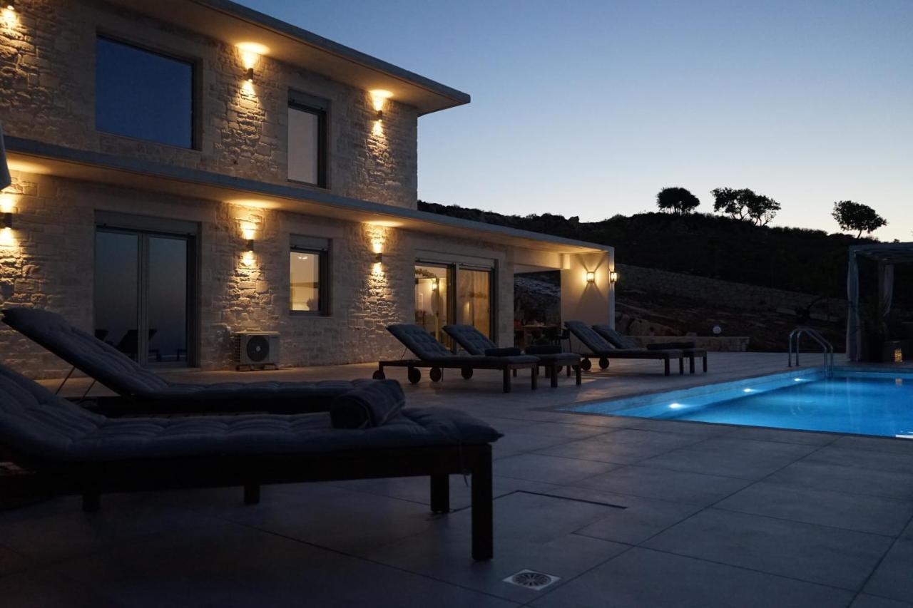 Eva Villas West With Infinity Pool & And Panoramic Sea View Gerani Chanion Buitenkant foto