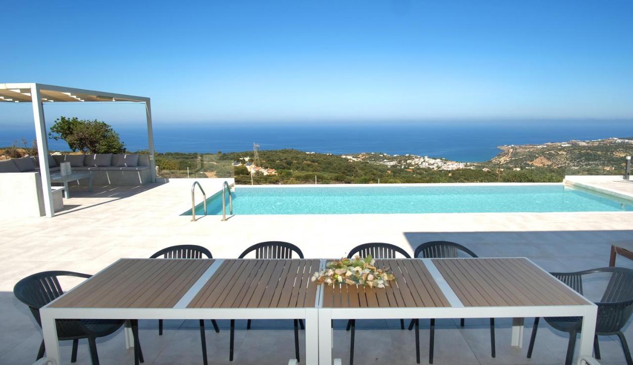 Eva Villas West With Infinity Pool & And Panoramic Sea View Gerani Chanion Buitenkant foto