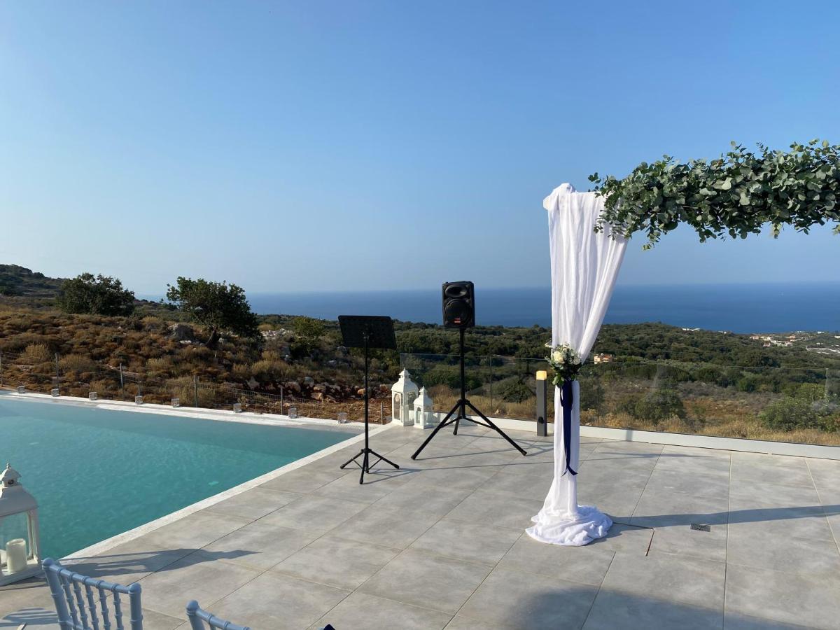 Eva Villas West With Infinity Pool & And Panoramic Sea View Gerani Chanion Buitenkant foto