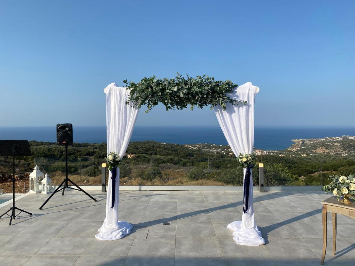 Eva Villas West With Infinity Pool & And Panoramic Sea View Gerani Chanion Buitenkant foto