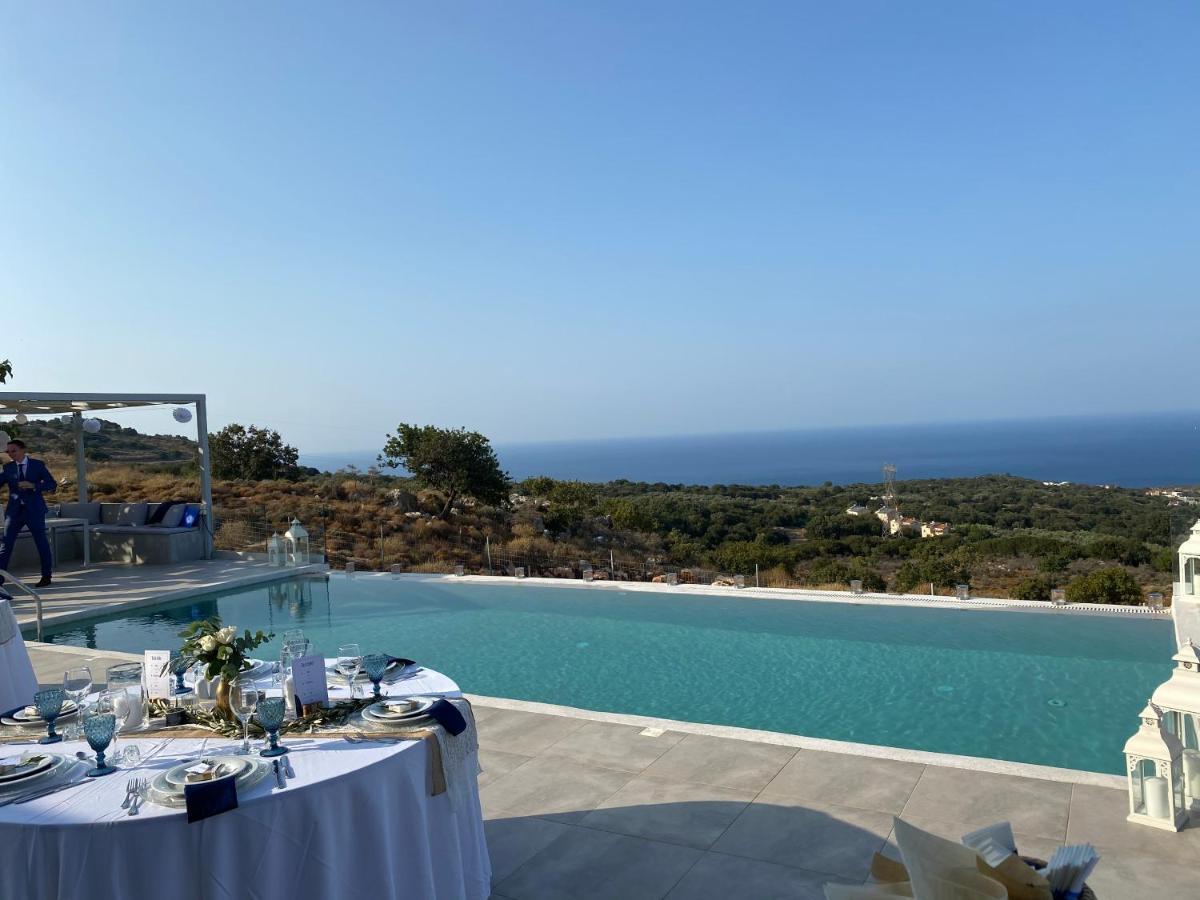 Eva Villas West With Infinity Pool & And Panoramic Sea View Gerani Chanion Buitenkant foto